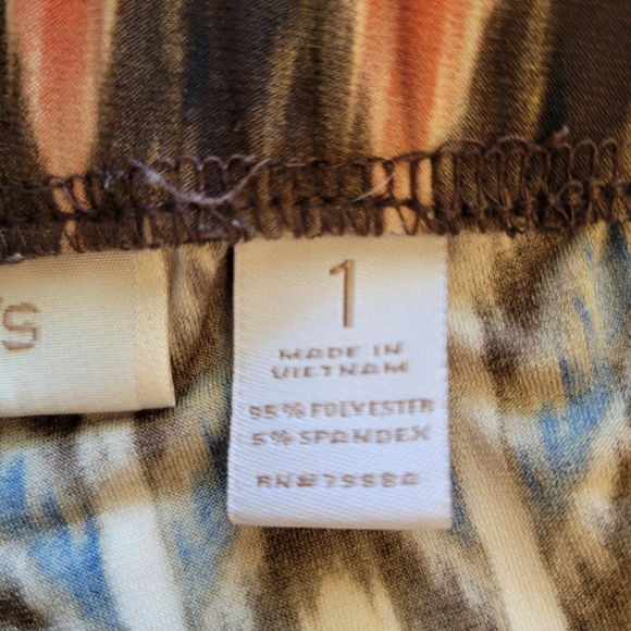 Chico's Casual Wide Leg Summer Pants Chico's Size 1 - Picture 8 of 9